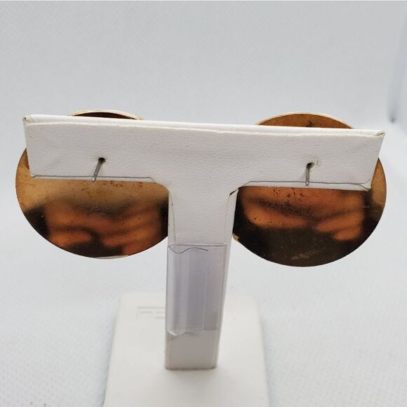 Vintage Yellow & Cream Earrings - Picture 3 of 3